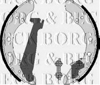 BORG & BECK bbs6225 -  Комплект тормозных колодок